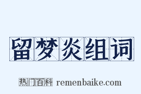 留梦炎组词是什么意思的图片